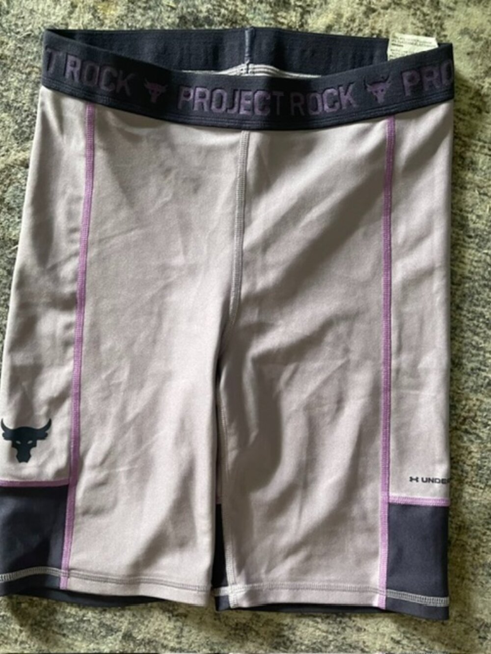 Under Armour Project Rock Compression Bike Shorts High Rise Women's Small T7
